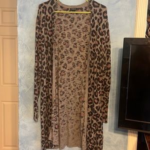 Torrid leopard cardigan.